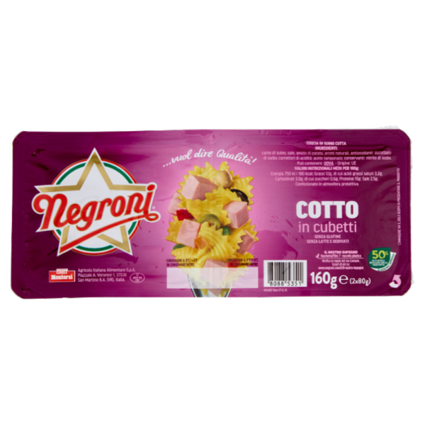 Negroni cotto in cubetti 2 x 80 g