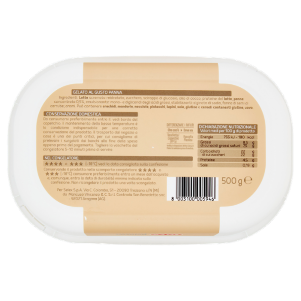 Selex Gelato Panna 500 g