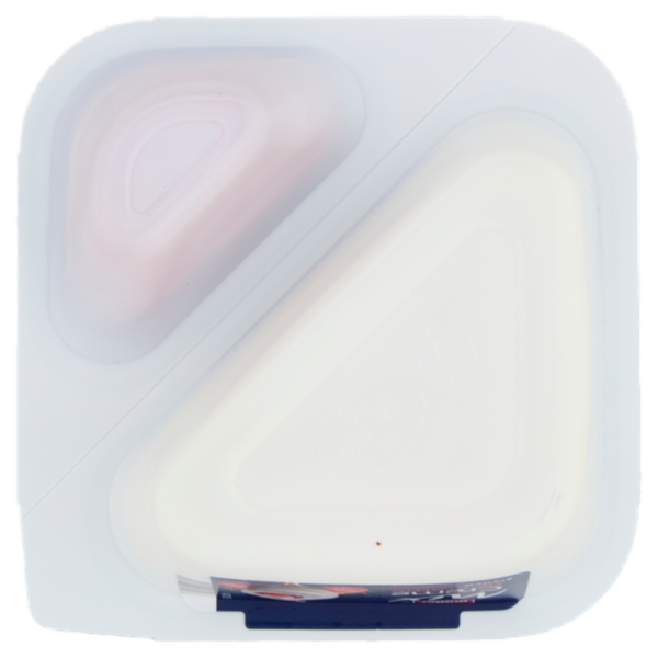 müller Mix Crème de crème Bianco Extra Cremoso Più Fragole 140 g