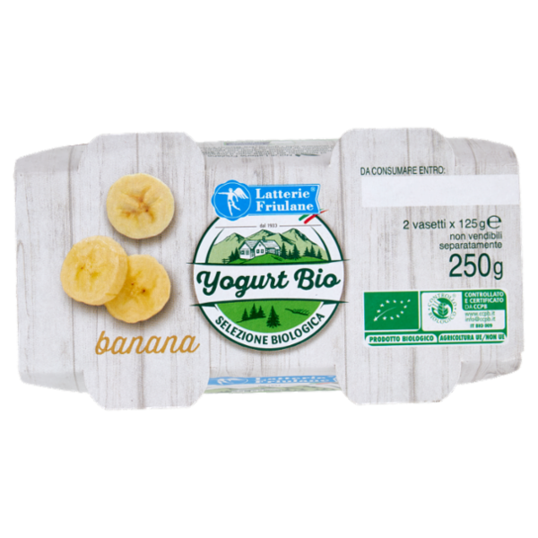 Latterie Friulane Yogurt Bio banana 2 x 125 g