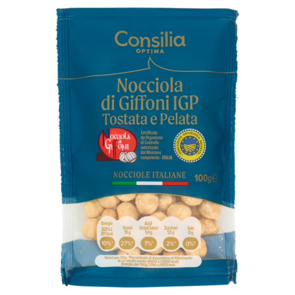Consilia Optima Nocciole di Giffoni I.G.P. Tostate e Pelate 100 g