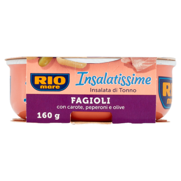 Rio mare Insalatissime Insalata di Tonno Fagioli con carote, peperoni e olive 160 g