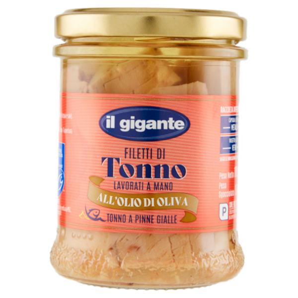 IL GIGANTE Filetti di Tonno all'Olio di Oliva 180 g