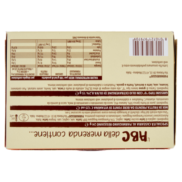 Parmareggio l'ABC della merenda Morbidi Dischetti al Formaggio