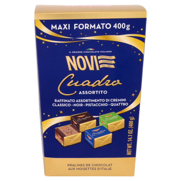 Novi Cuadro Assortito Classico - Noir - Pistacchio 400 g