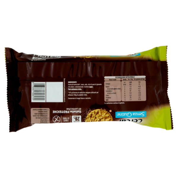 Céréal Senza Glutine Wellness Protein Gallette Proteiche di Lenticchie, senza Glutine - 70g