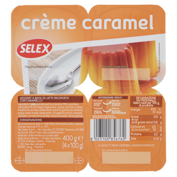 Selex Crème Caramel 4x100 g