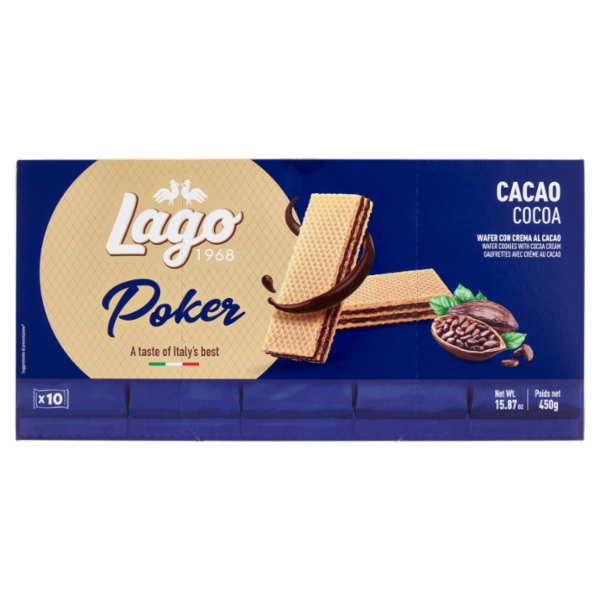 Lago Poker Cacao 10 x 45 g