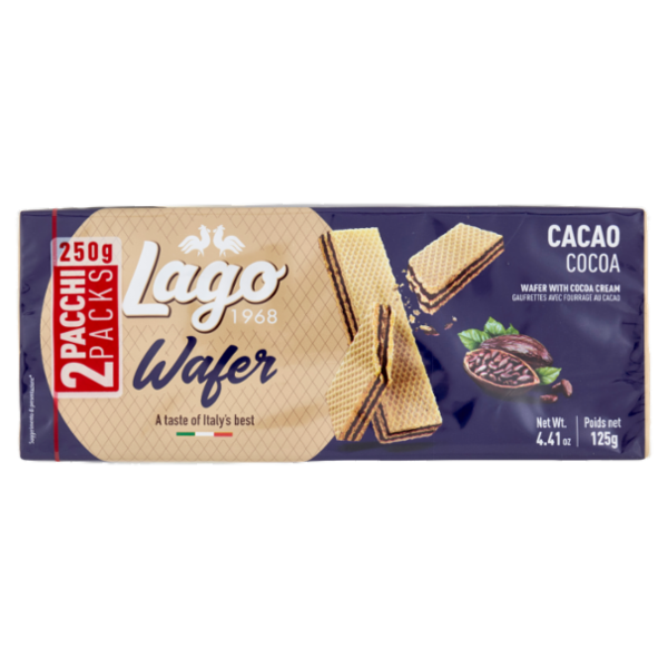 Lago Wafer Cacao 2 x 125 g