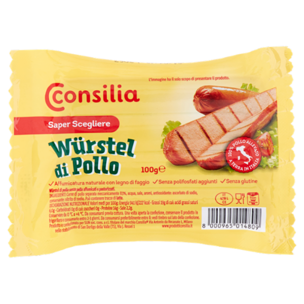 Consilia Saper Scegliere Würstel di Pollo 100 g