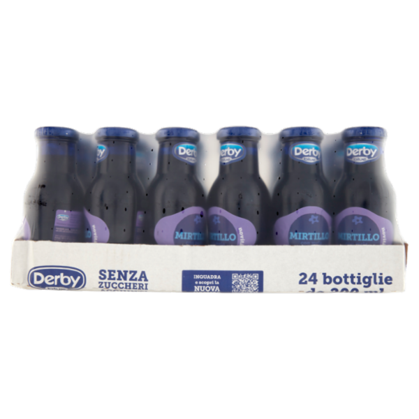 Derby blue Senza Zuccheri Aggiunti* Mirtillo con mela 24 x 200 ml