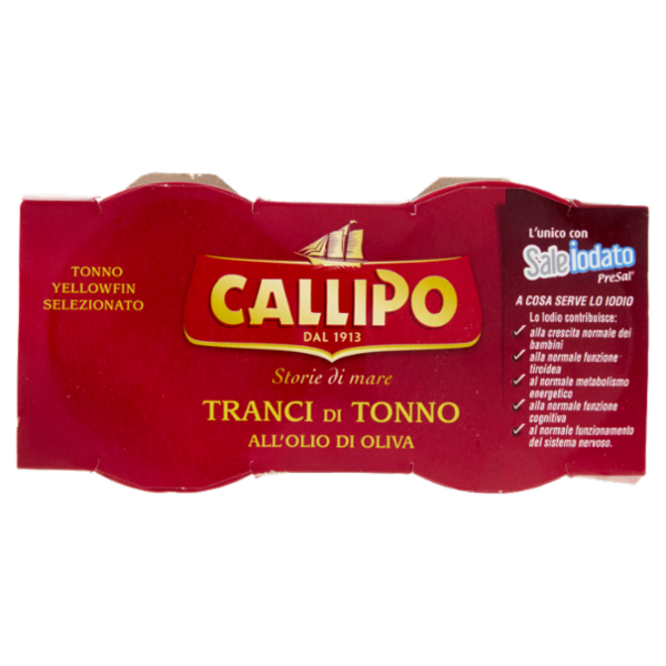 Callipo Tranci di Tonno all'Olio di Oliva 2 x 70 g