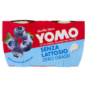 Yomo Senza Lattosio Zero Grassi Mirtillo Nero 2 x 125 g