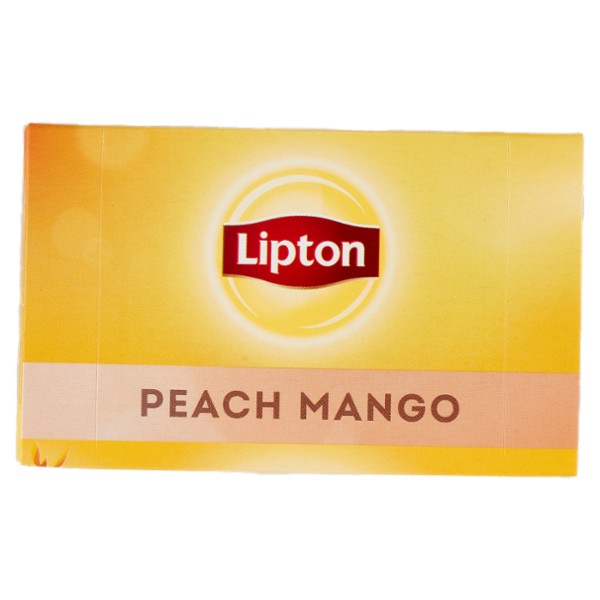 Lipton Peach Mango Tè Nero con Pesche dalla Grecia 20 Pyramid Teabags 34 g