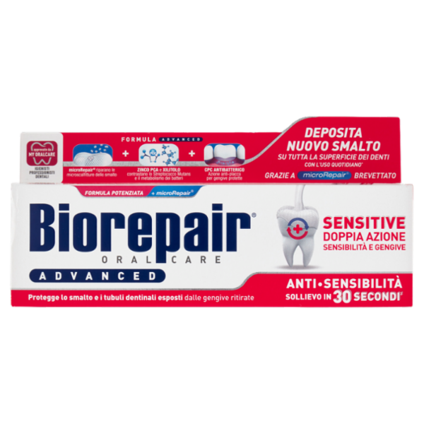 Biorepair Advanced Sensitive Doppia Azione Sensibilità e Gengive