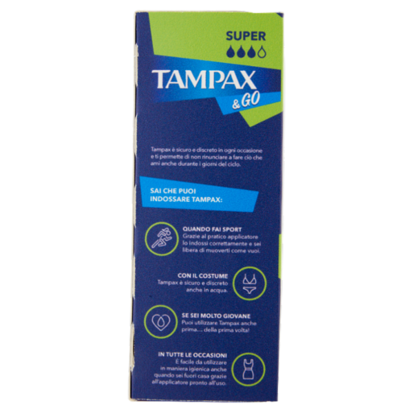 Tampax & Go Super 18 pz