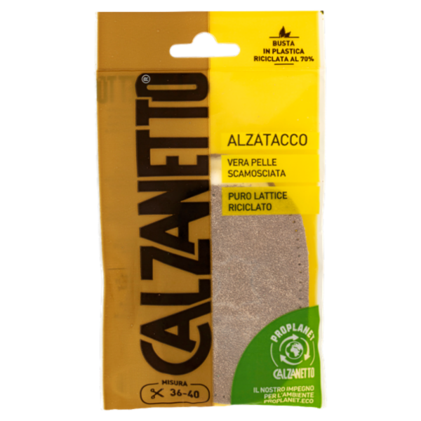 Calzanetto Alzatacco Vera Pelle Scamosciata Misura 36-40