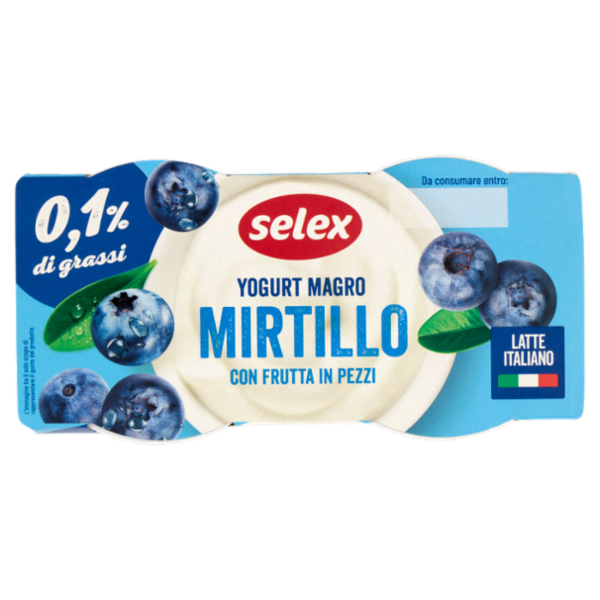 Selex Yogurt Magro Mirtillo 2x125 g