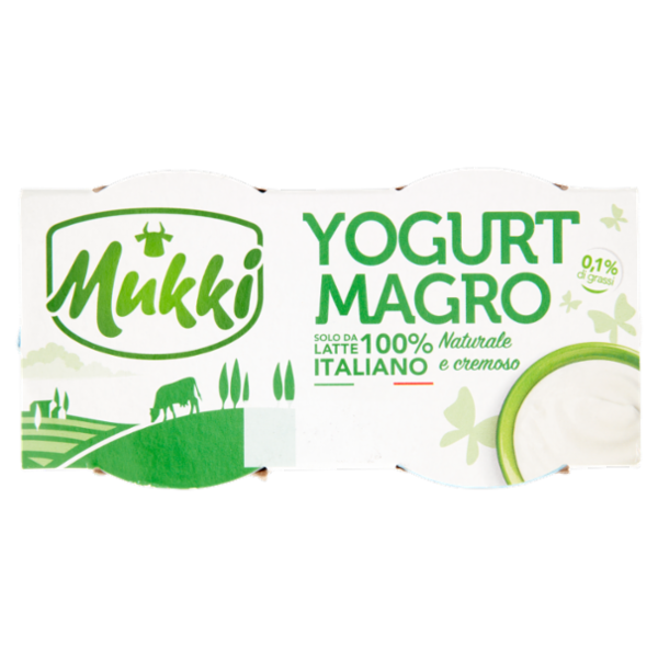 Mukki Yogurt Magro Naturale e cremoso 2 x 125 g