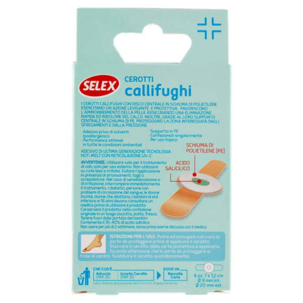 Selex Cerotti Callifughi con Disco Centrale Monoformato 6 pezzi