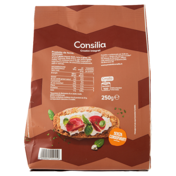 Consilia Crostini con Farina Integrale 250 g