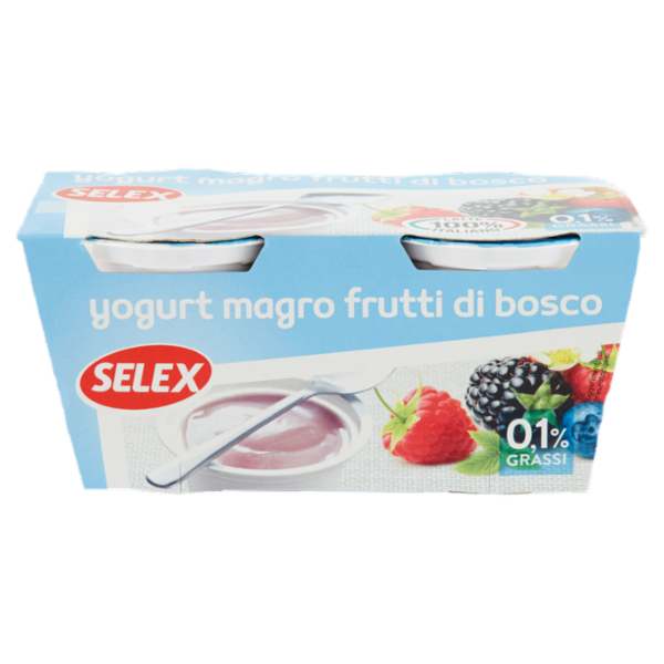 Selex Yogurt Magro Frutti di Bosco 2x125 g