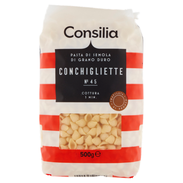Consilia Pasta di Semola Trafilata al Bronzo Conchigliette 500 g