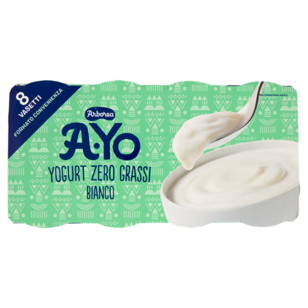 Arborea A-Yo Yogurt Zero Grassi Bianco 8 x 125 g