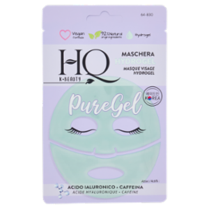 HQ K-Beauty Maschera Hydrogel Attivi  Acido Ialuronico - Caffeina