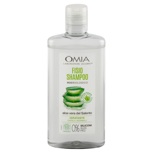 Omia Laboratori Ecobio Fisio Shampoo ecobiologico aloe vera del Salento Idratante 200 ml