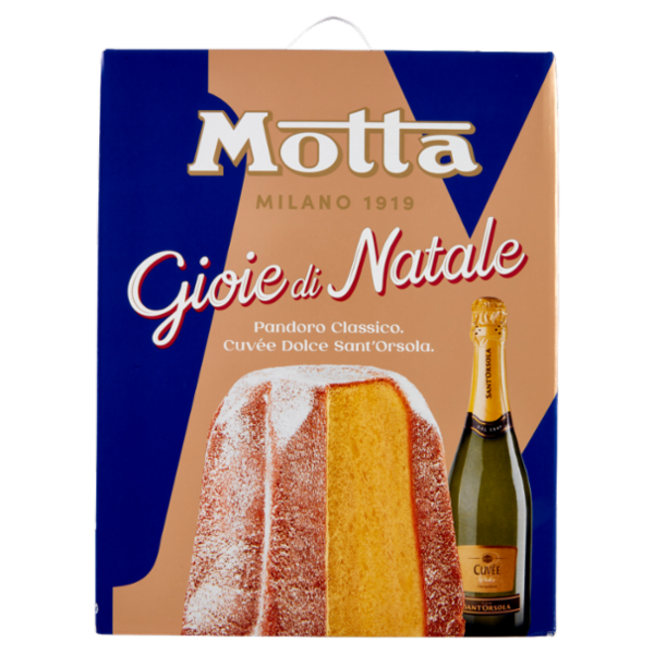 Motta Gioie di Natale Pandoro Classico 700 g + Spumante Cuvée Dolce Sant'Orsola 75 cl