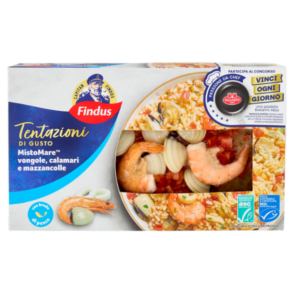 Capitan Findus Tentazioni di Gusto Misto Mare vongole, calamari e mazzancolle 400 g