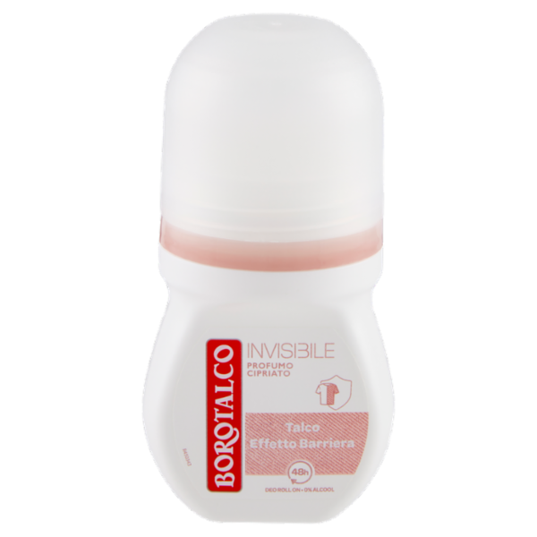 Borotalco Invisibile Profumo Cipriato Deo Roll On 50 ml