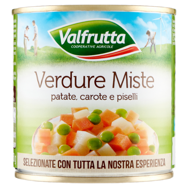 Valfrutta Verdure Miste patate, carote e piselli 400 g