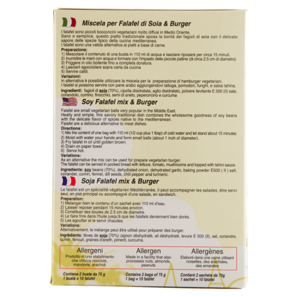 Luxor Soy Falafel Preparato per Bocconcini di Soia 2 x 75 g