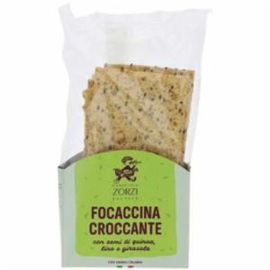 Panificio Zorzi Focaccina Croccante con Semi di Quinoa, Lino e Girasole 120g