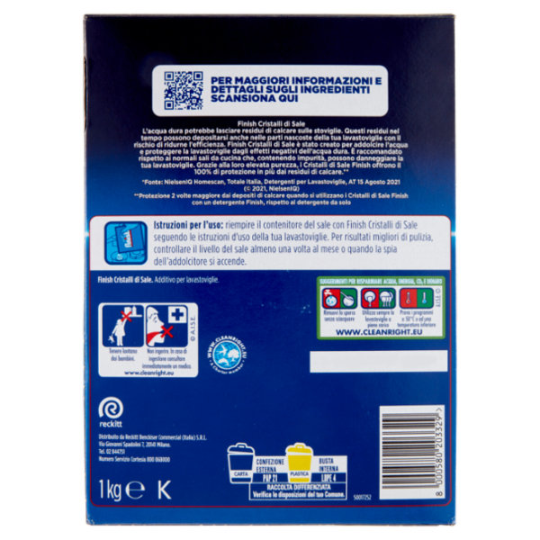 Finish Cristalli di Sale cura lavastoviglie 1000 g