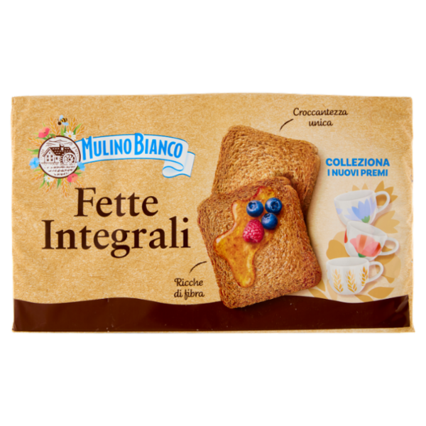 Mulino Bianco Fette Biscottate Integrali Ricche di Fibre 630g