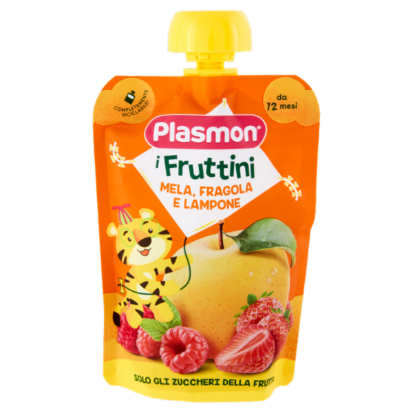 Plasmon i Fruttini Mela, Fragola e Lampone 130 g