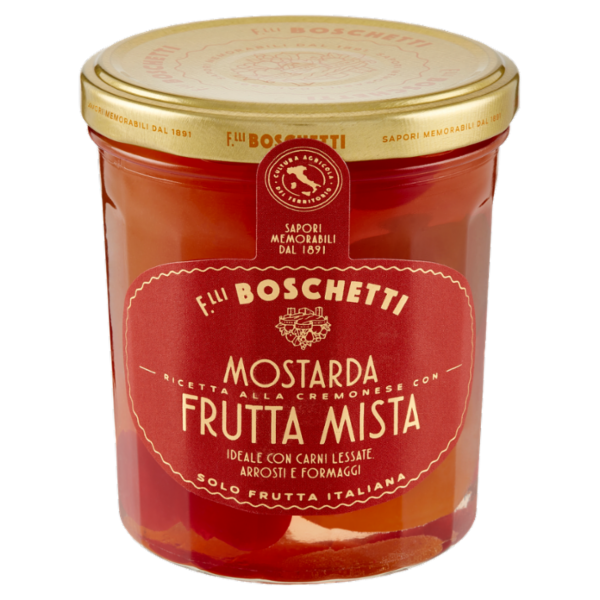 F.lli Boschetti Mostarda Ricetta alla Cremonese con Frutta Mista 400 g