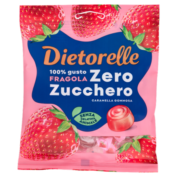 Dietorelle Zero Zucchero Caramella Gommosa Fragola 70 g