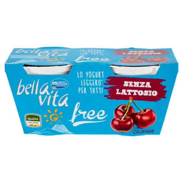 bella vita free Senza Lattosio Ciliegia 2 x 125 g