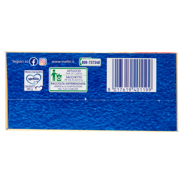 Mellin Pasta per Bimbi Conchigliette Semola di Grano Duro 280 g