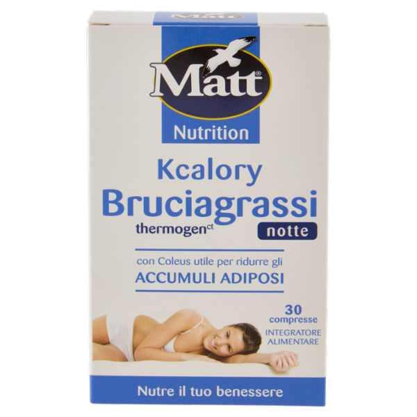 Matt Nutrition Kcalory Bruciagrassi thermogen notte 30 compresse 10,5 g