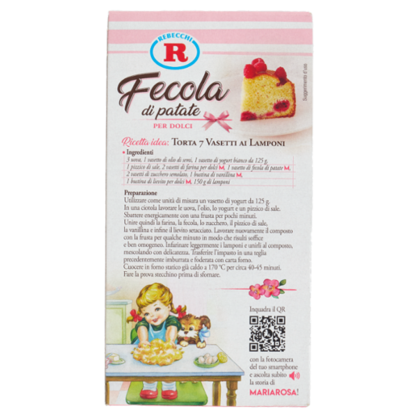 Mariarosa Fecola di patate per Dolci 250 g