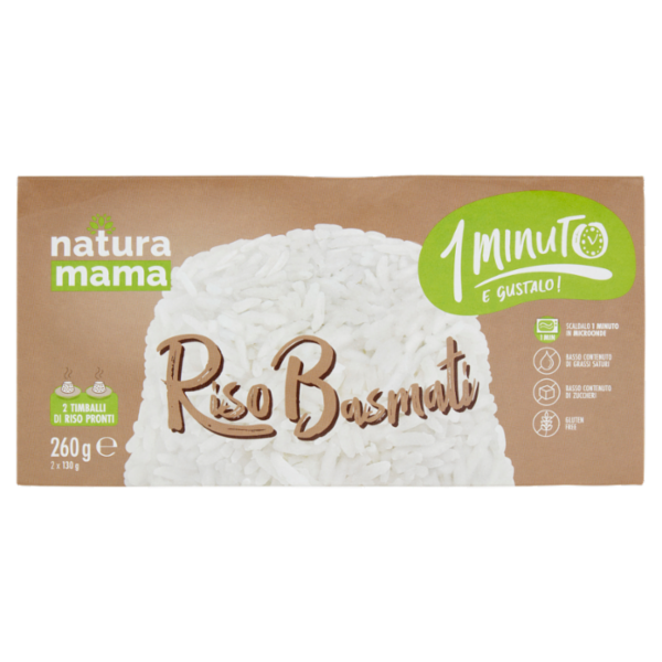 natura mama Riso Basmati 2 x 130 g