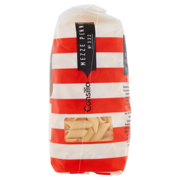 Consilia Pasta di Semola Trafilata al Bronzo Mezze Penne 500 g