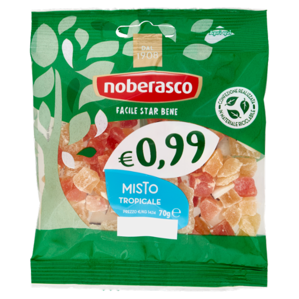 noberasco € 0,99 Misto Tropicale 70 g