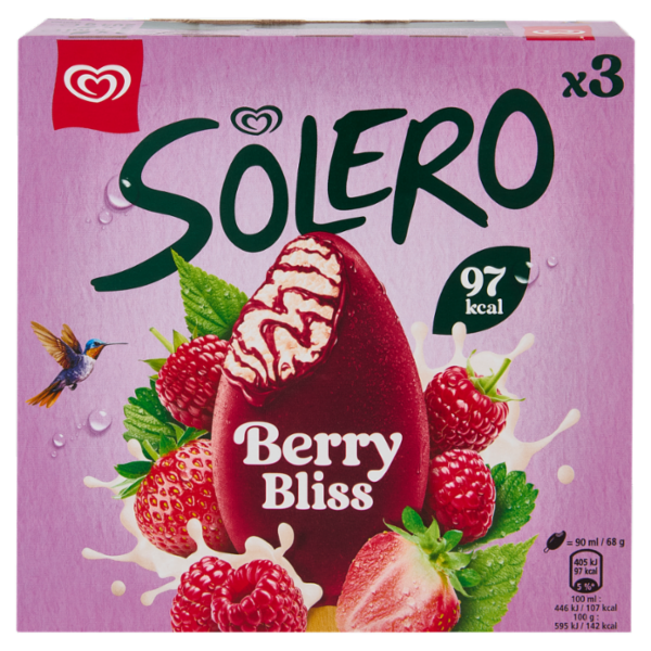 Solero Berry Bliss 3 Gelati 204 g