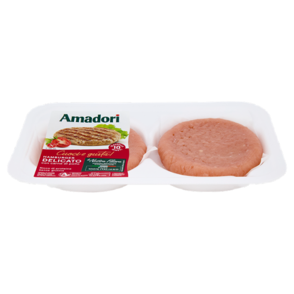 Amadori Hamburger Delicato con carne di pollo 0,204 kg
